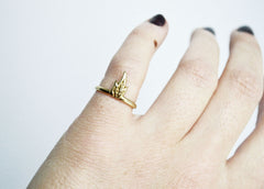 Gold Fire Ring