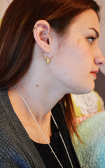 Triangle Shaped Hoop Earrings