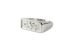 Silver Follow Your Heart Ring 