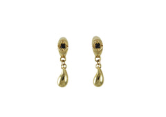 Gold Teary Eye Earrings