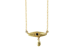 Gold Teary Eye Necklace