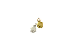 Tiny Stars Initial Charm Necklace, Yellow Brass and Gold Filled Chain