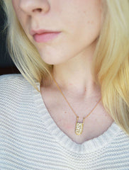 Gold Night Sky Pendant Necklace
