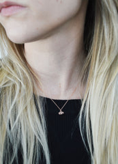 Tiny Rose Gold Cat Necklace