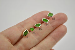 Single Sea Glass Studs