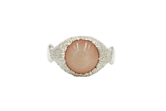 Serenity Ring with Peach Moonstone