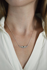 Silver Bright Eye Necklace