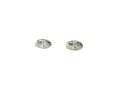 Cat Stud Earrings, Sterling Silver