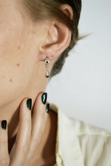 Silver Teary Eye Earrings
