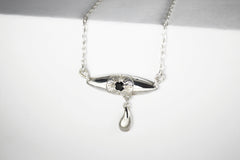 Silver Teary Eye Necklace