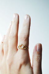 Gold Crown Ring