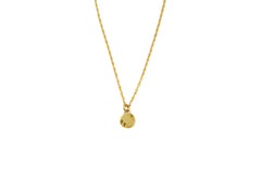 Tiny Stars Initial Charm Necklace, Yellow Brass and Gold Filled Chain