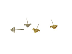 Small Pyramid Stud Earrings