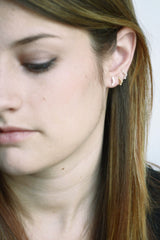 Small Pyramid Stud Earrings