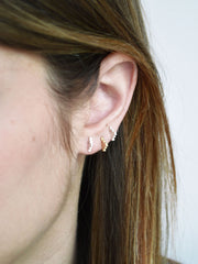 Small Pyramid Stud Earrings