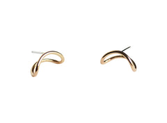 Small Gold Arc Studs