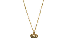 Tiny Yellow Gold Cat Necklace
