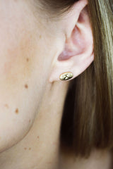 Yellow Gold Cat Studs